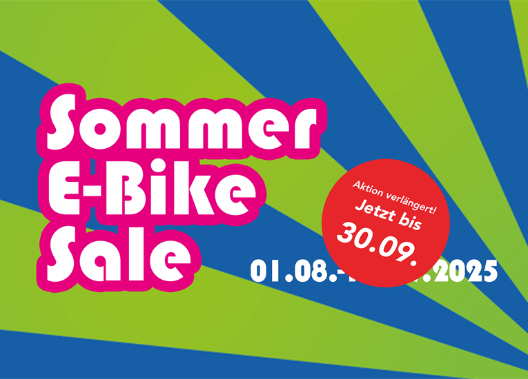 mehr zu Sommer E-Bike Sale 01.08.2025 - 30.09.2025